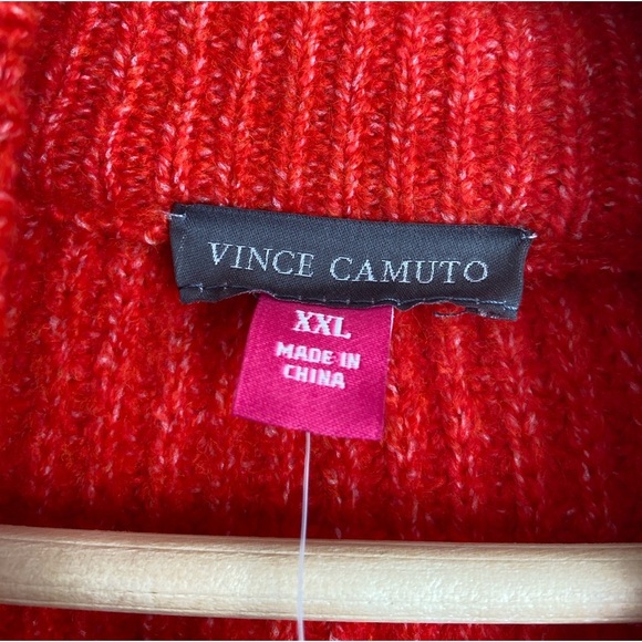NWT Vince Camuto Half-Zip Pullover Ribbed Knit Sweater size XXL - Picture 5 of 8